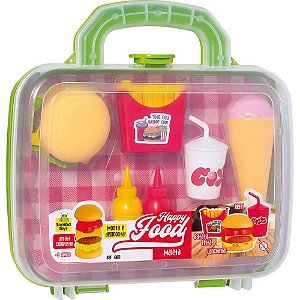 Brincando de Casinha HAPPY Food Maletinha com Acessórios