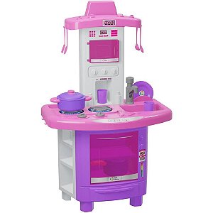 Brincando de Casinha Cozinha FAZ de Conta Rosa