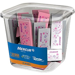Borracha Decorada TR ROSA/BRANCA com Aroma Cítrico - Pote com 18