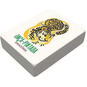 Borracha Decorada Natural Biomas do Brasil Pote com 40 Peças