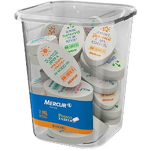 Borracha Colorida TR OVAL com Frases - Pote com 30 Unidades