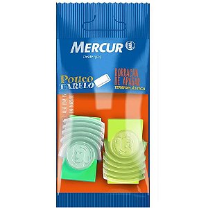 Borracha Colorida TR Neon Capa Plástica 1AM/1VD CX com 12