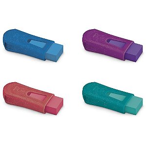 Borracha Colorida MIX GLITZ com Apontador
