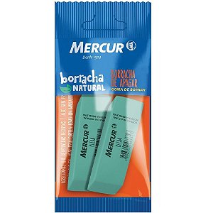 Borracha Colorida Clean Verde PULL PACK Blister com 2