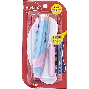 Borracha Caneta Molin TONS Pastel com Refil (S)