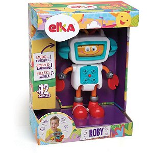 Boneco e Personagem ROBY Robô de Atividades