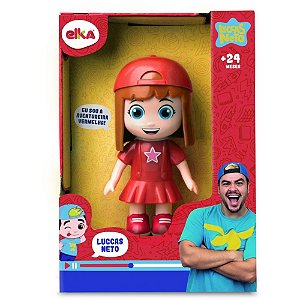 Boneco Luccas Neto Aventureira Vermelha 15CM