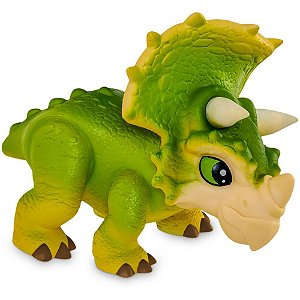 Boneco e Personagem Jurassic WORLD Triceratops Verde