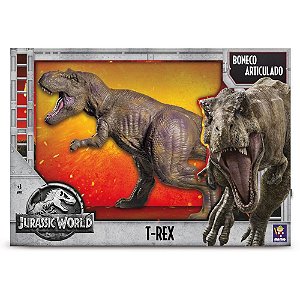 Boneco e Personagem Jurassic WORLD T-REX Grande