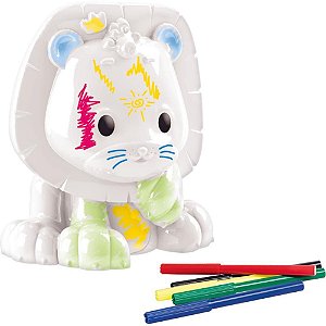 Boneco e Personagem JOY Leãozinho Pintura com Canetinhas