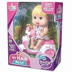 Boneca Petit Vinil Scooter 16CM Sortidos
