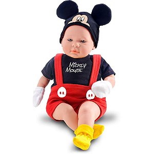 Boneca Mickey Recem Nascido 48CM