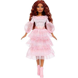 Boneca Disney LIT MERM Filme Ariel VEST Rosa