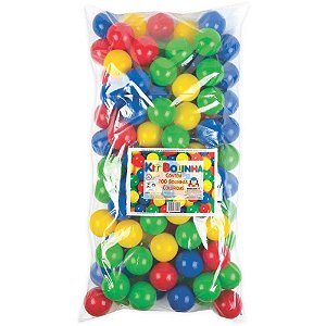 Bolinha para Piscina e Toca - KIT com 100 Bolinhas Amarelas, Verdes, Azuis e Vermelhas