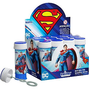 Bolha de Sabão Superman 60ML com Jogo - Caixa com 12