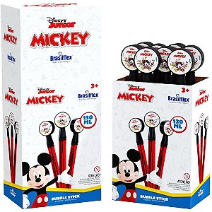 Bolha de Sabão Mickey Bubble STICK 130ML Caixa com 8