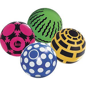 Bola Infantil Estampada Colorida (S) Pacote com 12 Unidades