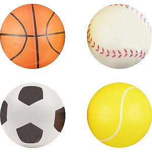 Bola Infantil Esportes Macia 6,3 CM - Pacote com 12