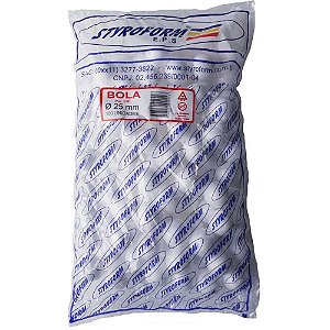 Bola de Isopor em EPS 25MM Pacote com 100 Bolinhas