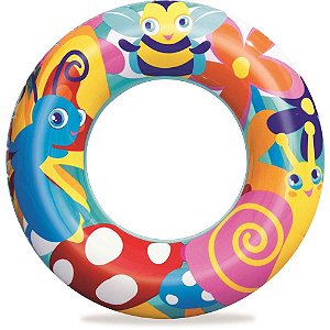 Bóia Inflável Verão Circular Estampada 56CM