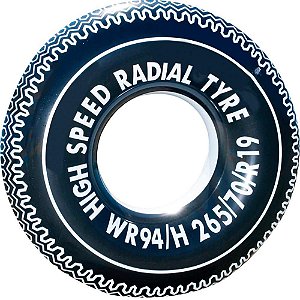 Bóia Inflável Redonda Preta 90CM - para Jovens e Adultos