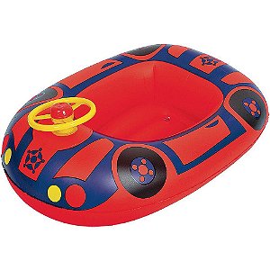 Bóia Inflável Race CAR Kiddie Rider com Buzina