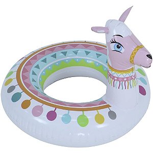 Bóia Inflável Lhama Gigante Circular - 55 CM
