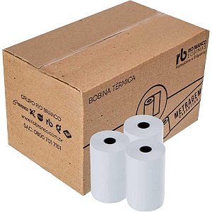 Bobina Térmica 80MM X 40M Branca 48G Caixa com 30 Unidades