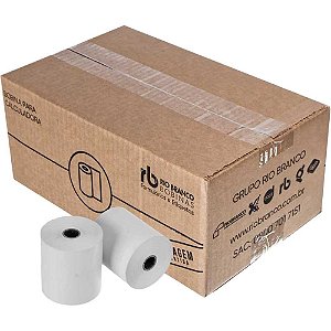 Bobina Térmica 57MMX40M Branca 48G Caixa com 30