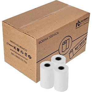Bobina Térmica 57MM X 22M Branca 48G - Caixa com 30