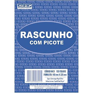 Bloco para Rascunho com Picote e Grampo 100F160X225 PCT com 10