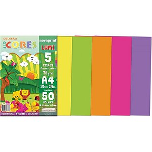 Bloco para Educação Artística Lumi A4 5COR75G50F210X297MM