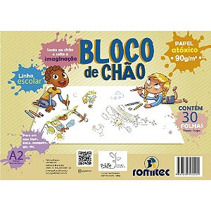 Bloco para Educação Artística Caderno Desenho de Chão A2 - 30 Folhas