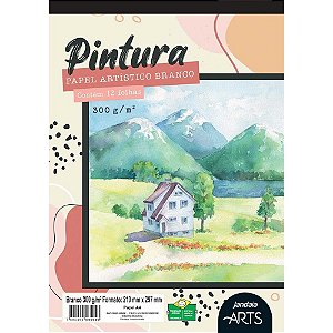 Bloco para Educação Artística  ARTS Pintura  A4 300G 12 Folhas