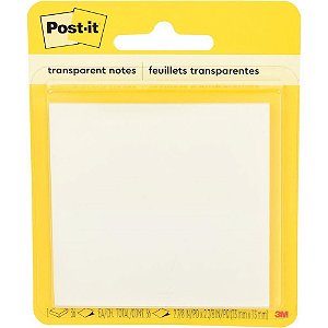 Bloco de Recado POST-IT Transparente 73X73MM C/36 FLS