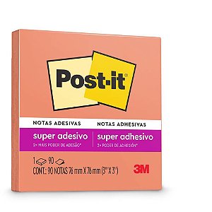 Bloco de Recado POST-IT 76X76MM Damasco 90 Folhas
