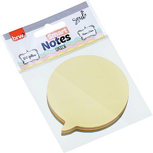 Bloco de Recado Autoadesivo SMART Notes Balão 70X70 100FLS