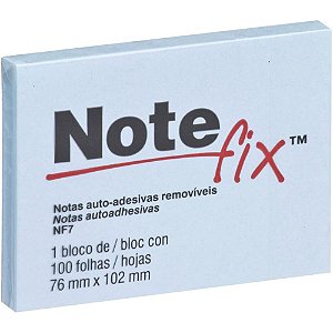 Bloco de Recado Autoadesivo Notefix 100F76MMX102MM Azul