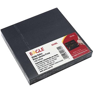 Bloco de Recado Autoadesivo Eagle Preto 73X73MM 100FLS CX com 12