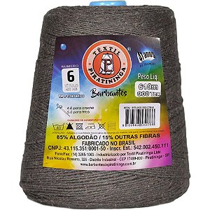 Barbante Colorido 600G 4/6 Fios 610M Marrom Café