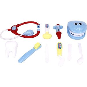 Brincando de Profissões KIT Dentista 12 Peças