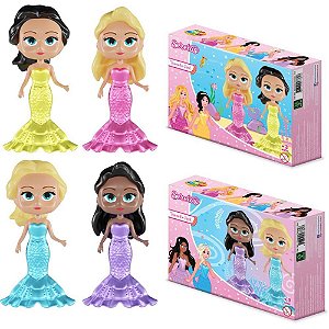 Brinquedo para Montar Boneca Sereia com 2 Unidades
