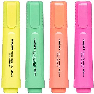 Caneta Marca Texto Ecowrite HYPE 4 Cores Neon CX com 04