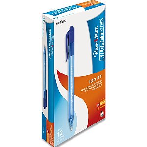 Caneta Retratil Kilometrica 100 Azul