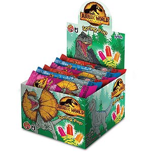 Doce SPRING POP Jurassic WORLD 350G Caixa com 25 Unidades