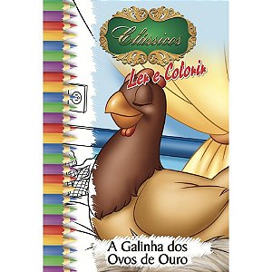 Livro Infantil para Colorir Clássicos - Pacote com 10 Unidades