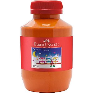 Tinta Guache 250ML Laranja - Pacote com 6