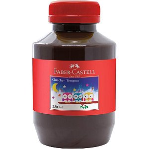 Tinta Guache 250ML Marrom - Pacote com 6