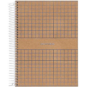 Caderno 10X1 Cp.dura Colegial KRAFT Color 160FLS. PCT com 05