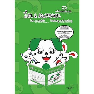 Livro Pedagógico Caligráfica Alibombom Verde com Pauta 60 Folhas Pacote C/5